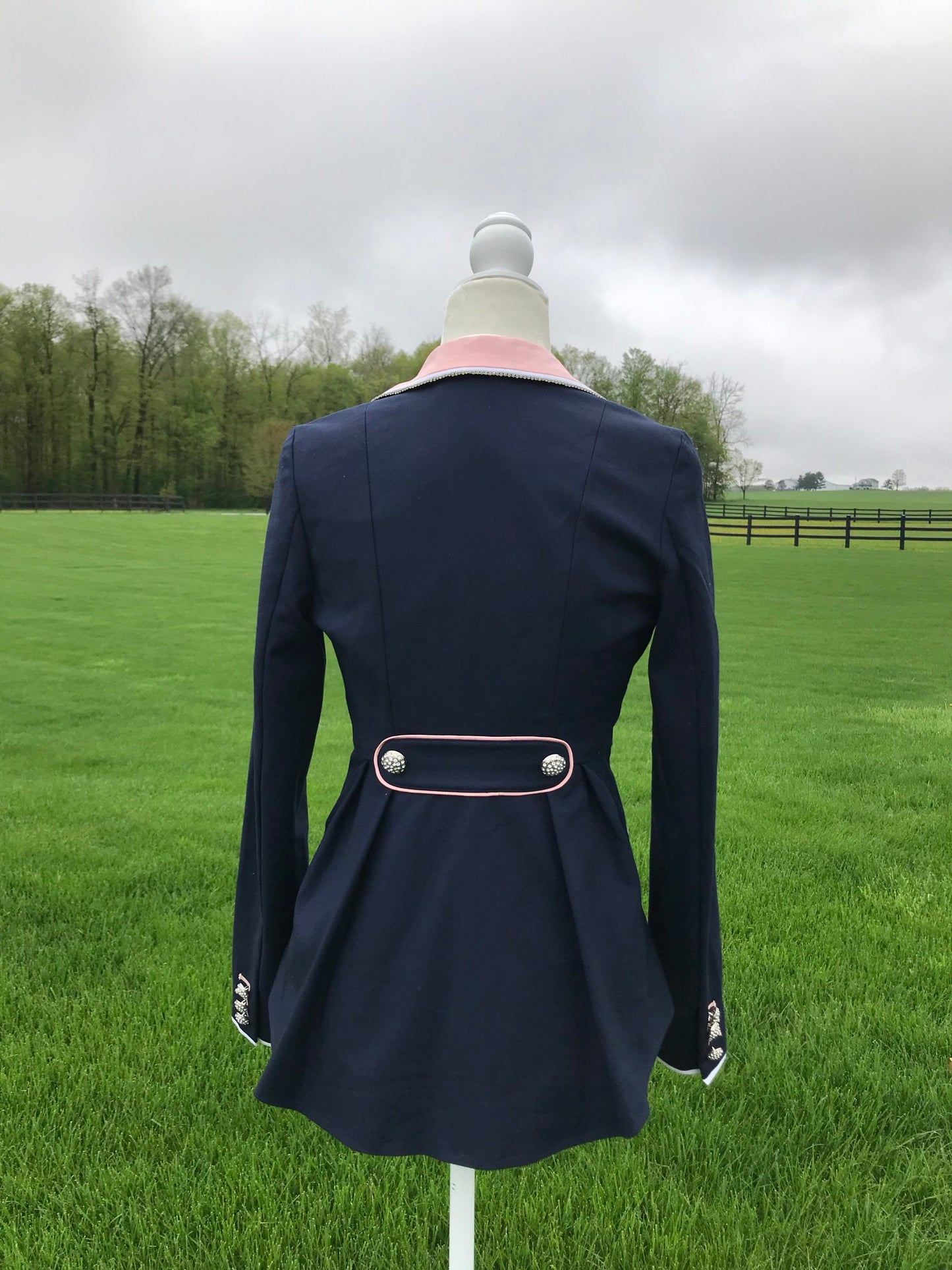Annie’s Navy and Blush Annelise Competition Coat - Large
