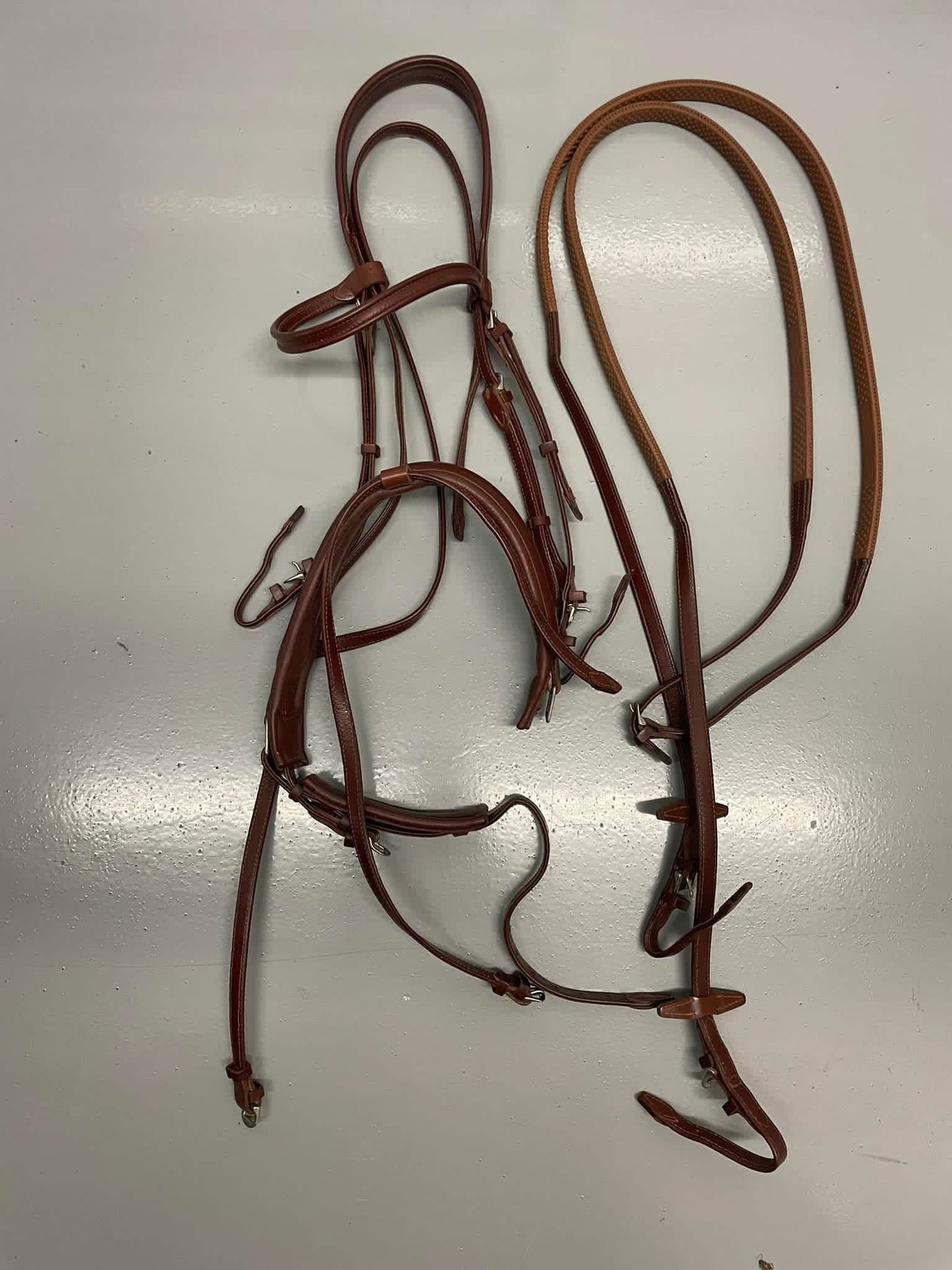 Prestige Snaffle Bridle - Tobacco - Full