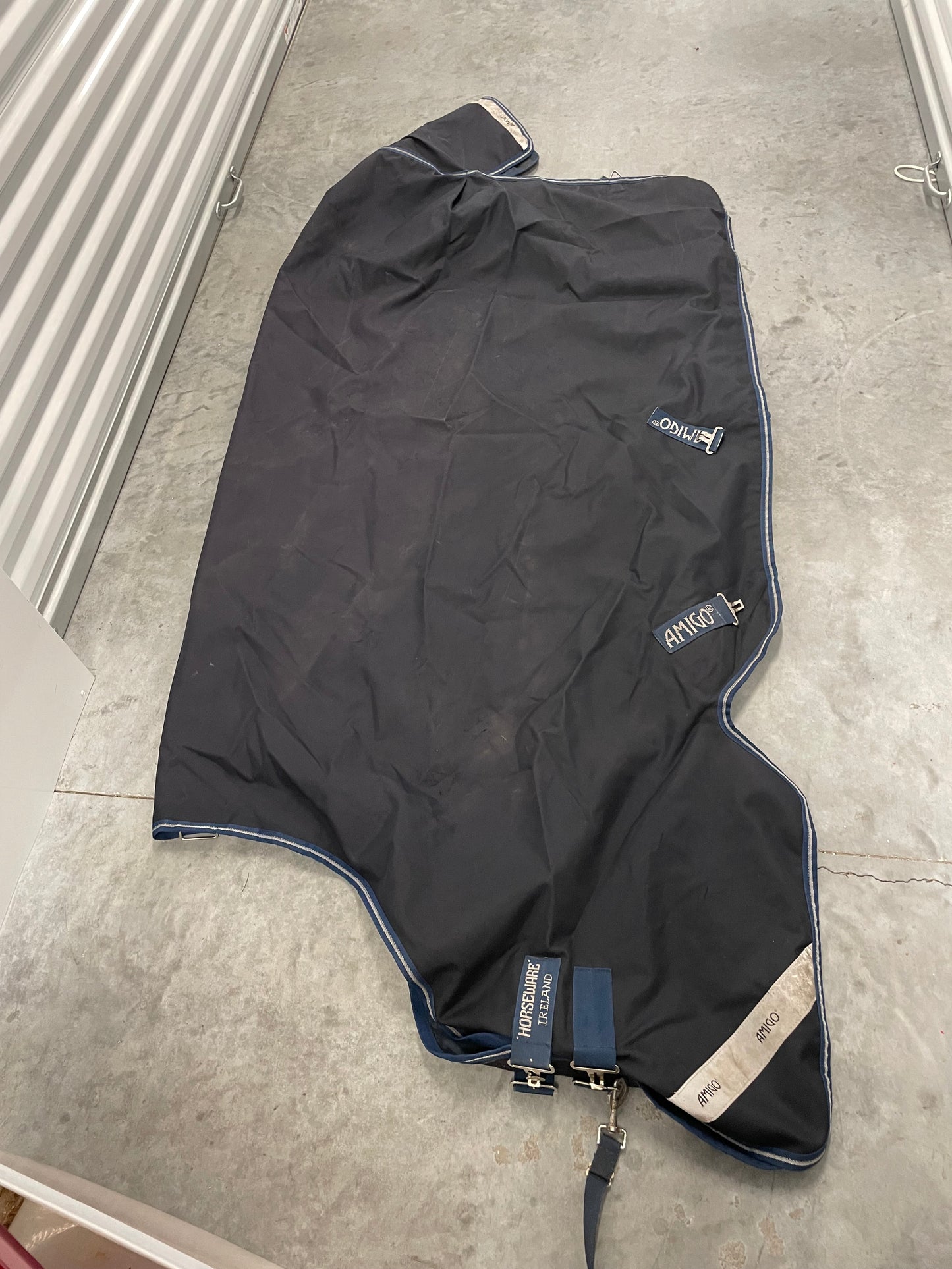 Amigo 1200D Navy 81” Turnout Sheet - 0g