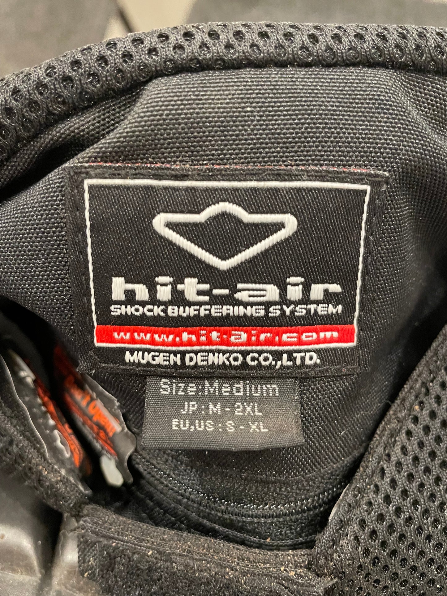 Hit Air H Advantage Air Vest - Medium - with back protector