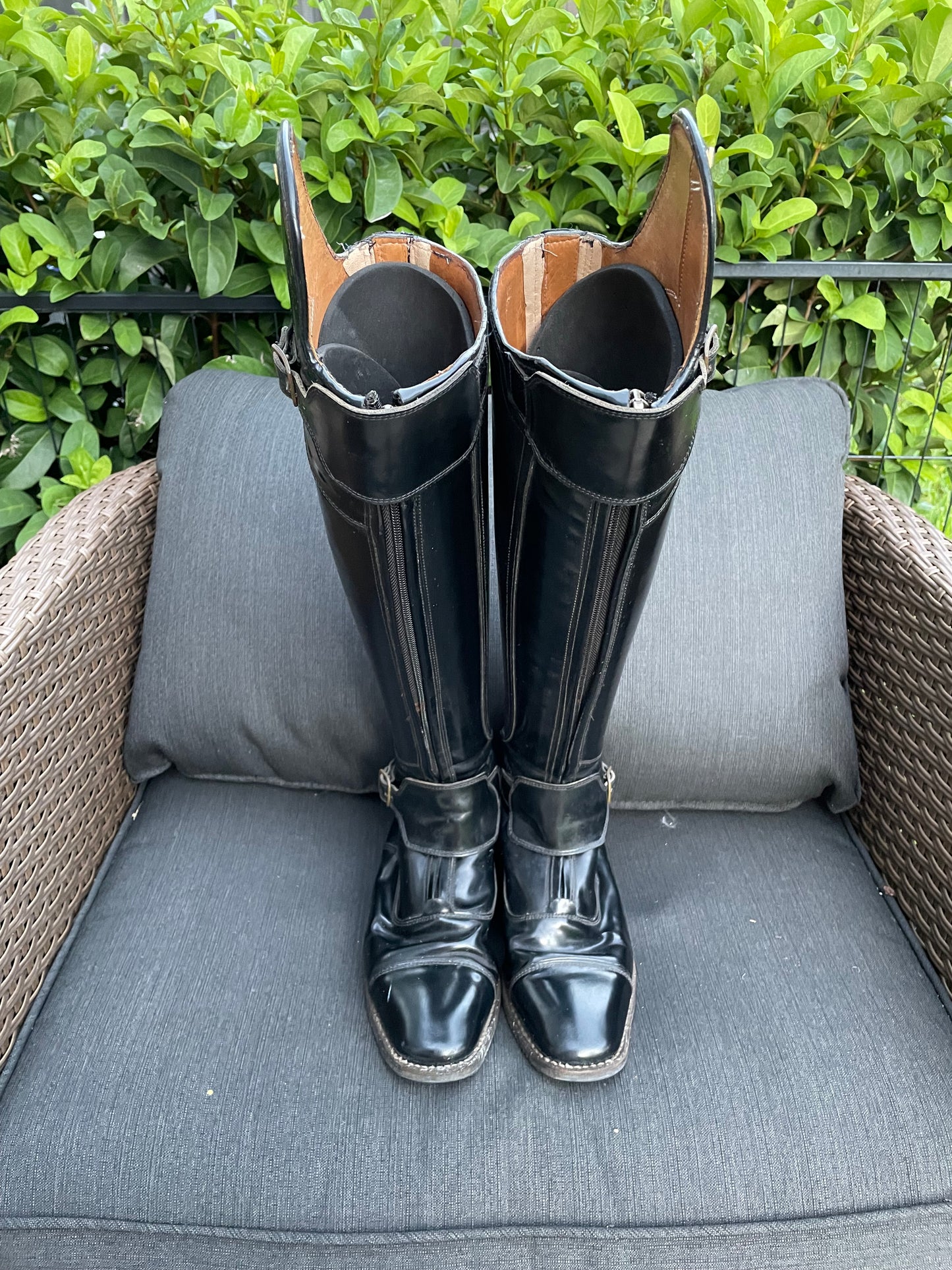 DeNiro S5603 Brushed Black Dress Polo Boots - 36 / A / S