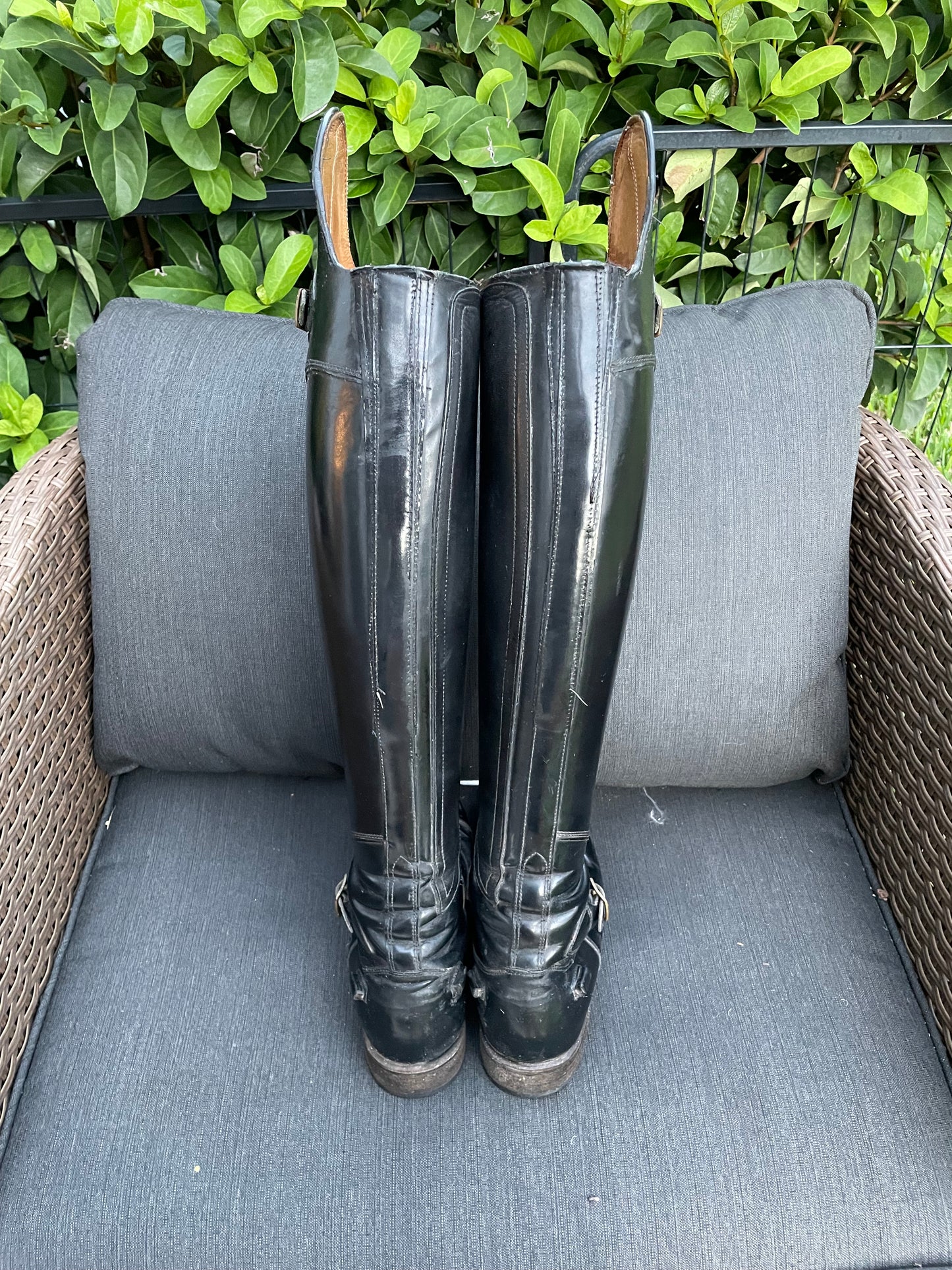 DeNiro S5603 Brushed Black Dress Polo Boots - 36 / A / S