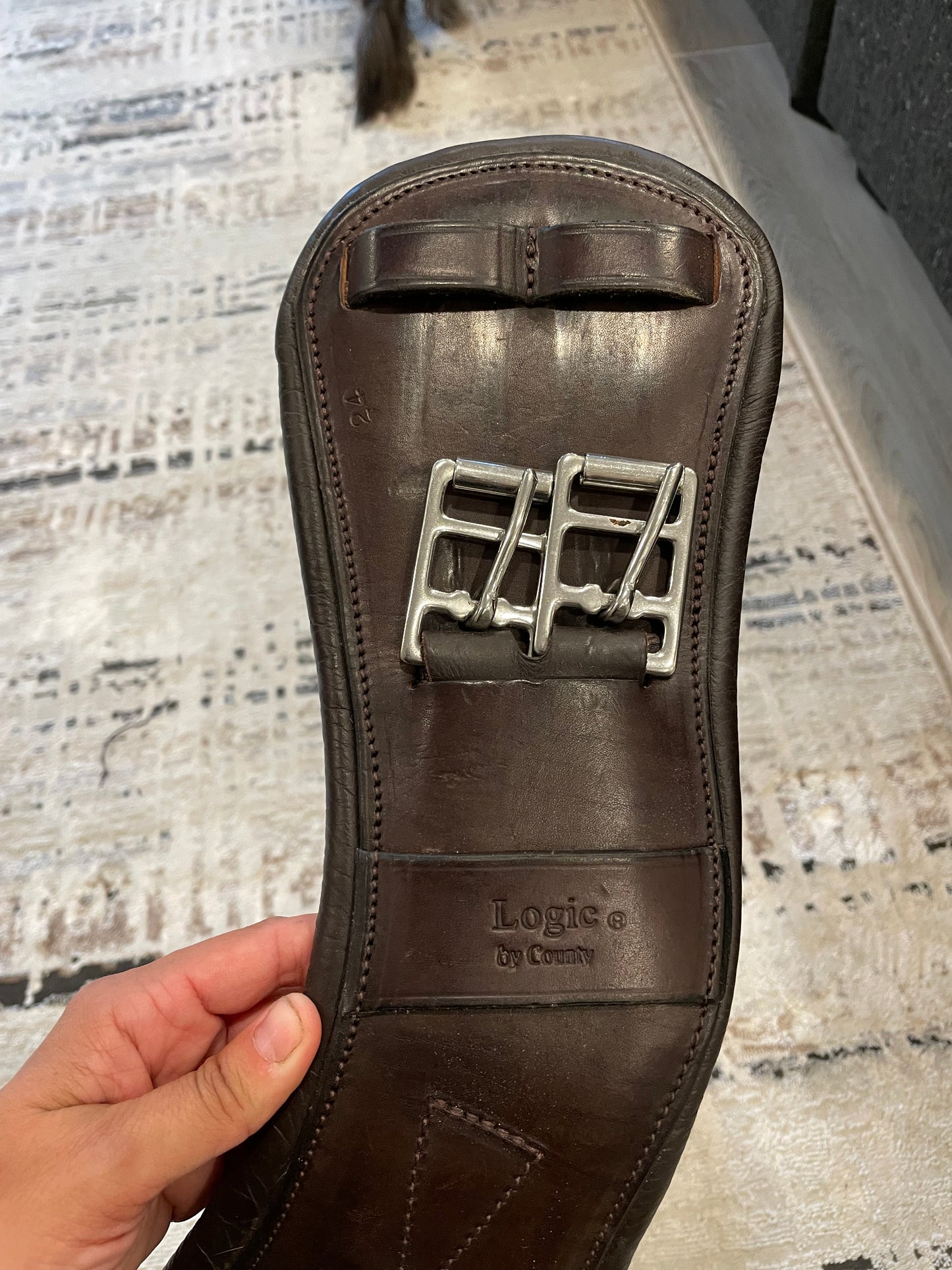 County Logic Girth - Brown - 24”