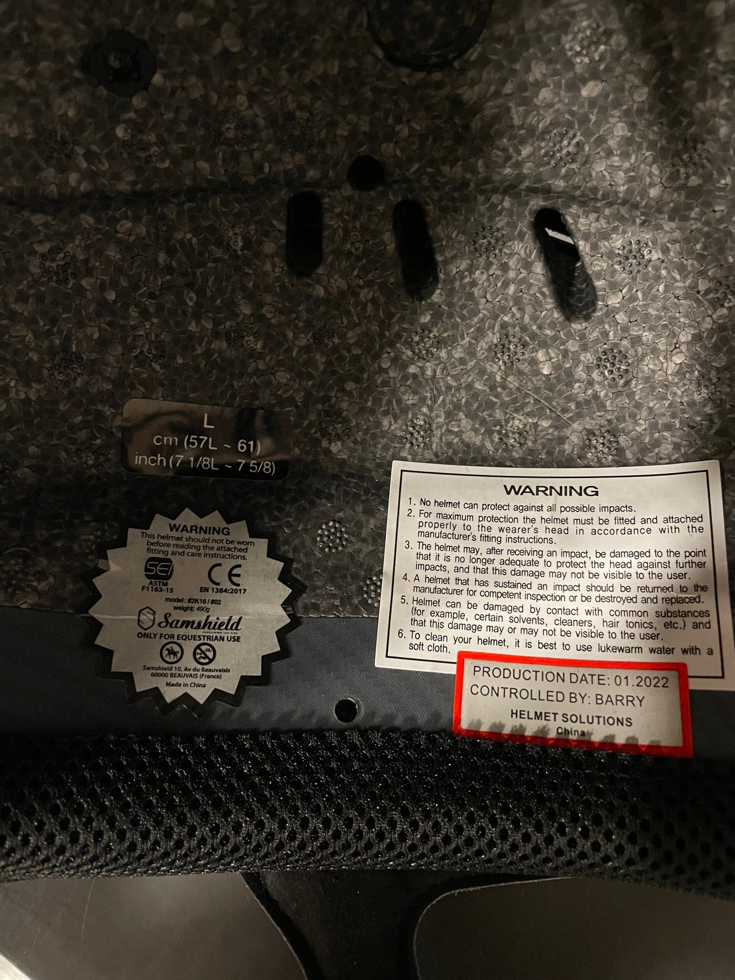 NEW Samshield Alcantara Premium Helmet - Large Shell