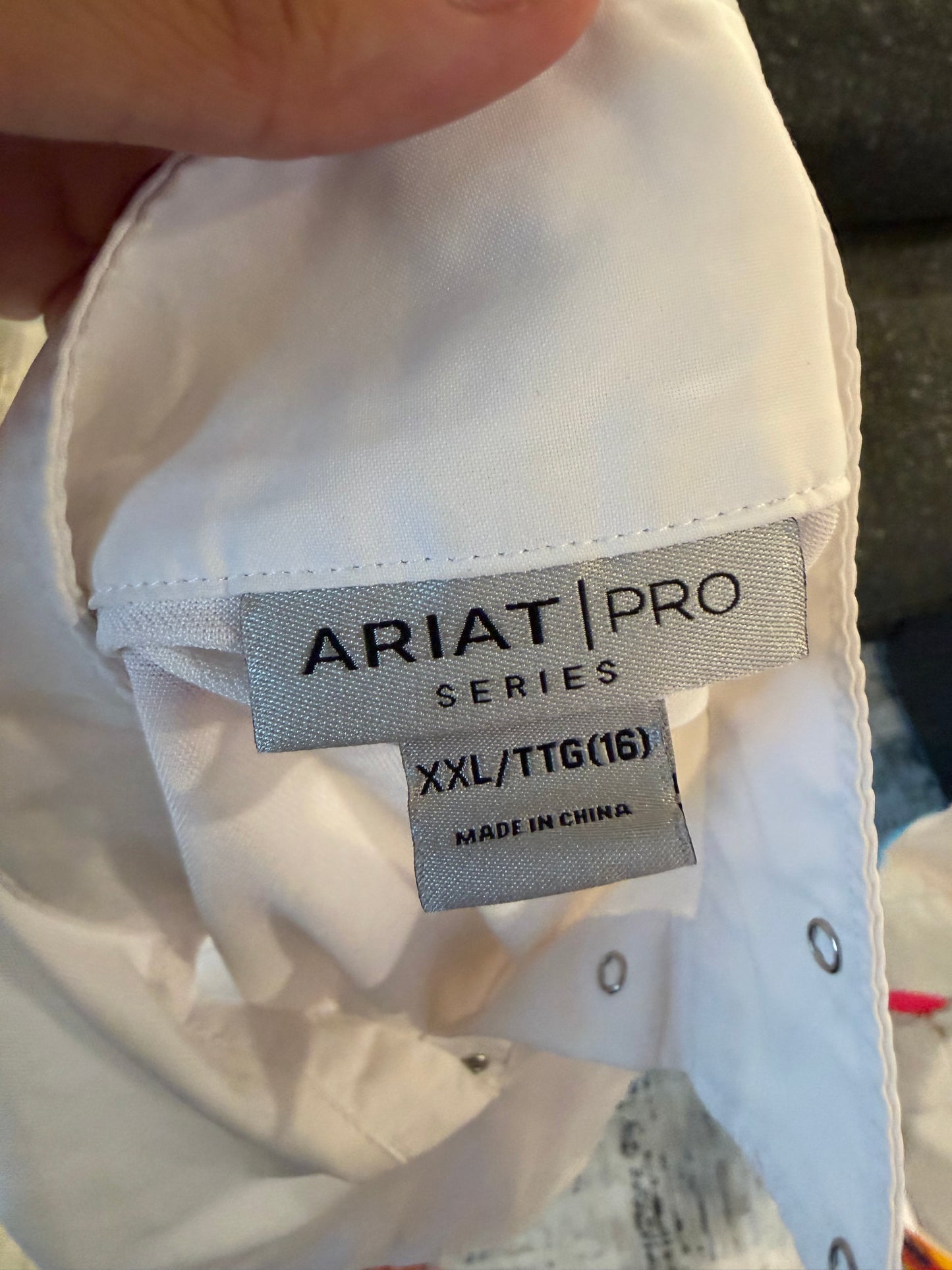 Ariat Pro White Longsleeve