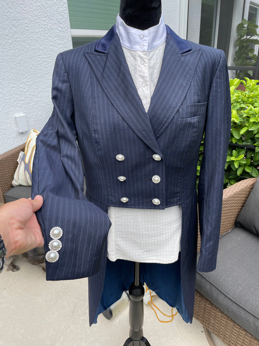 Grand Prix Navy Shadbelly Competition Coat - US 10