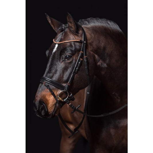 HKM Bridle Rose Gold Glamour - Full Size with Reins - Gently used