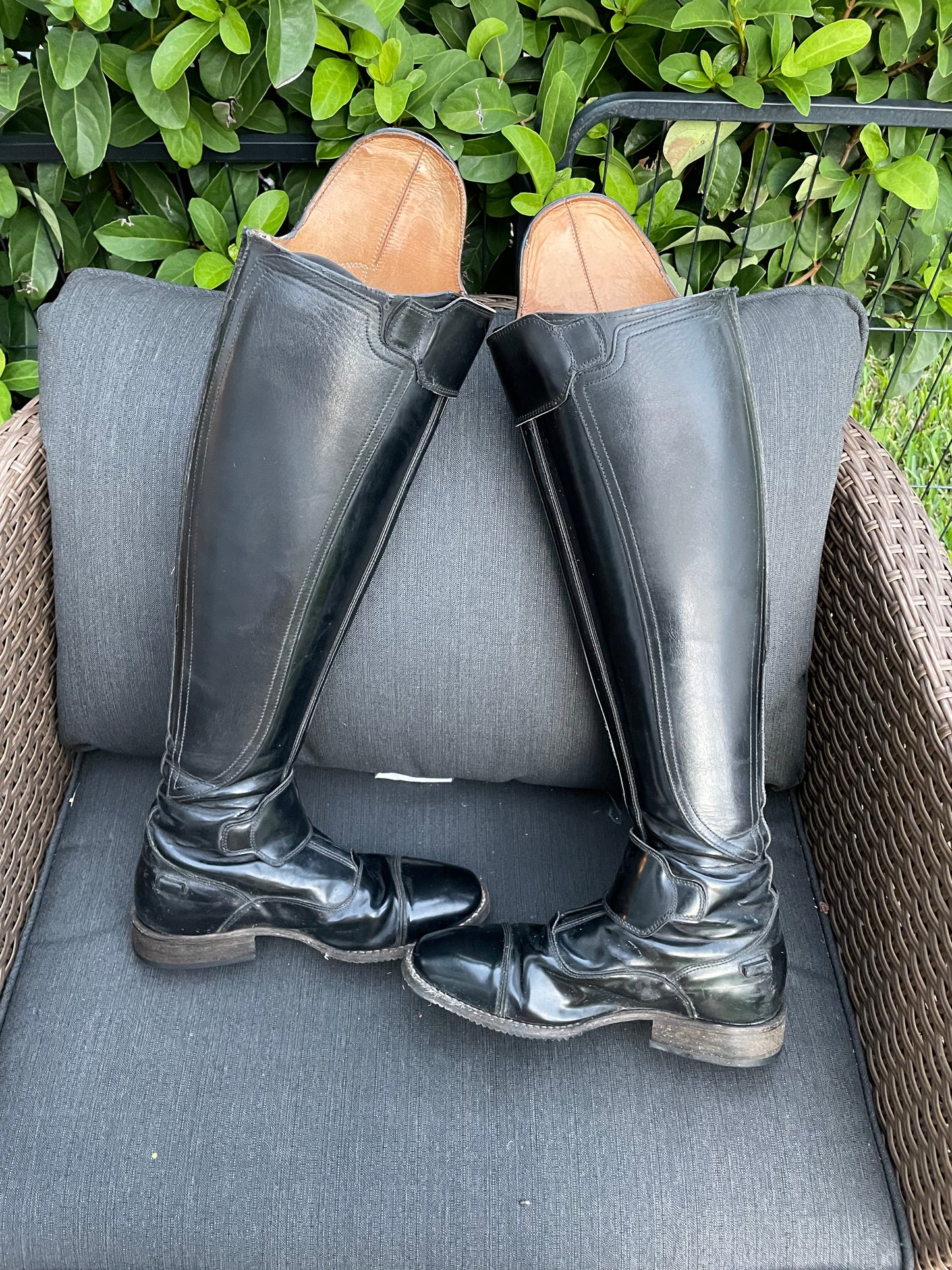 DeNiro S5603 Brushed Black Dress Polo Boots - 36 / A / S