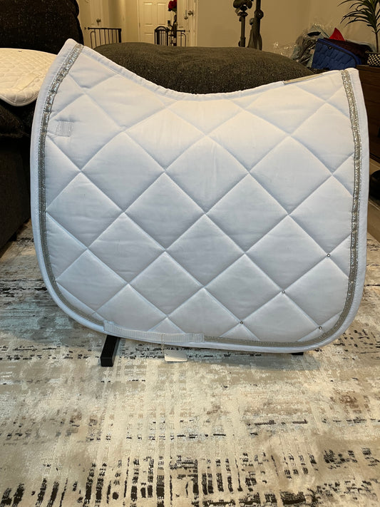 Waldhausen White Crystal Dressage Saddle Pad