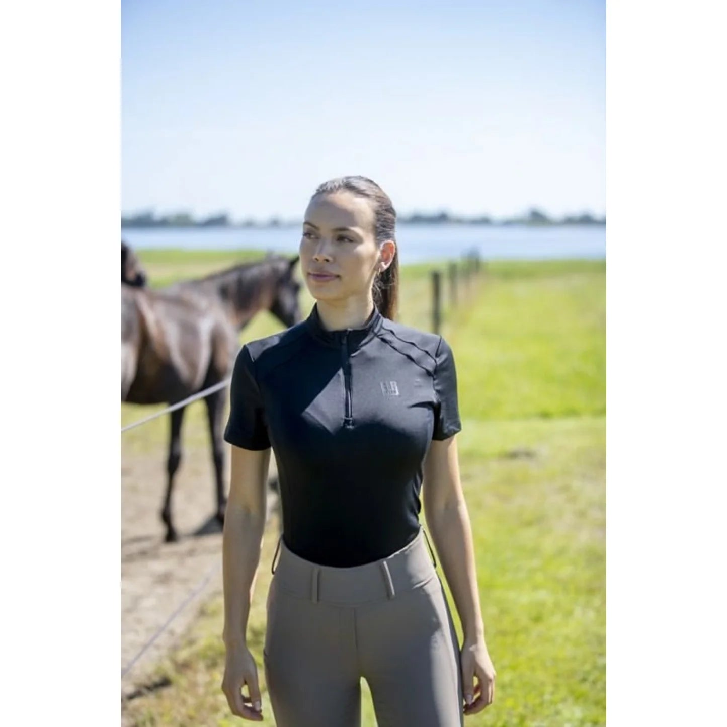 Catago Fir-Tech Black Zip Performance Shirt