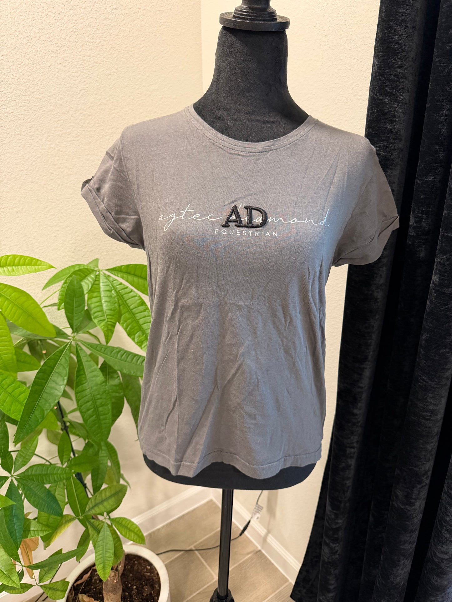 Aztec Diamond Graphic Tee - Gray