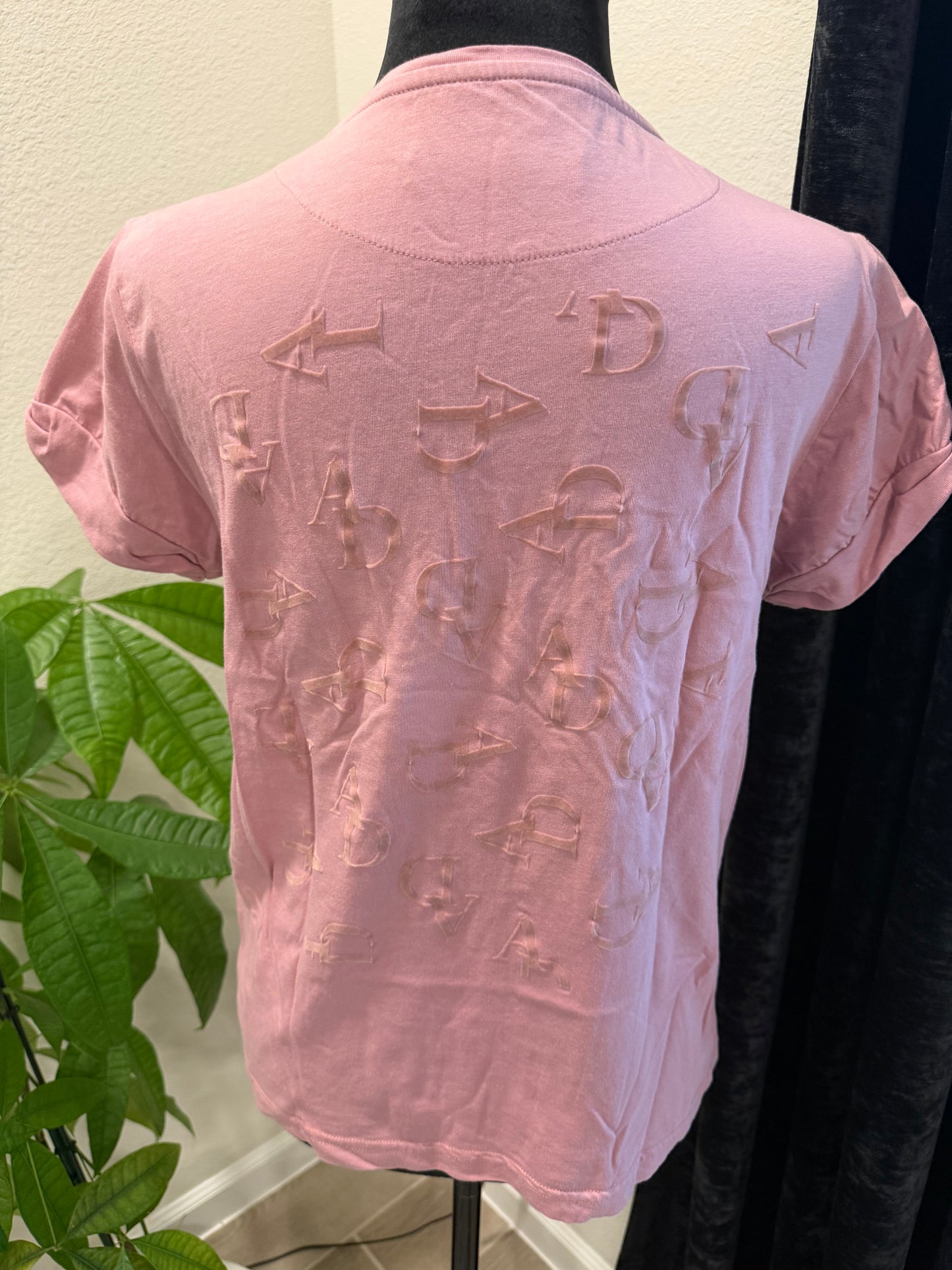 Aztec Diamond Graphic Tee - Pink