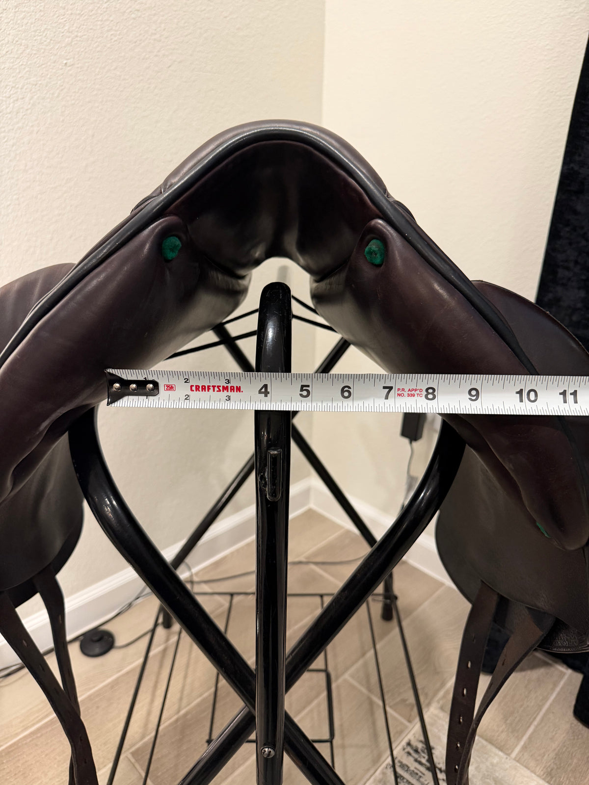 2018 Equipe Viktoria Brown Monoflap Dressage Saddle 18”