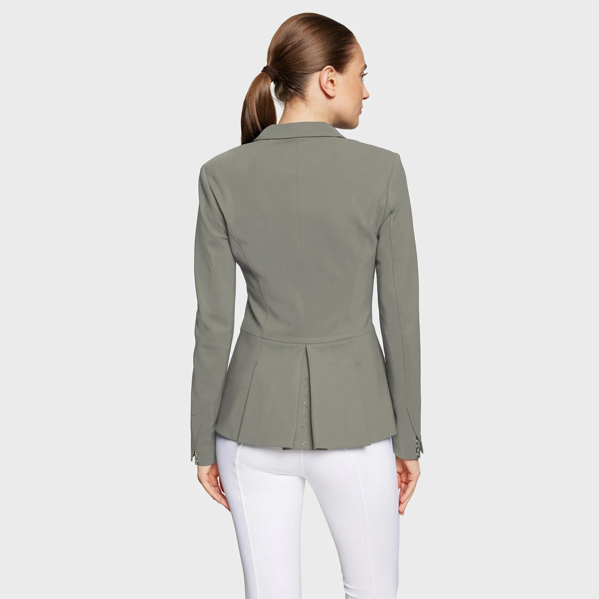 Samshield Victorine Limited Edition Swarovski Crystal Show Jacket - Sage - NEW - US 10 / FR 40