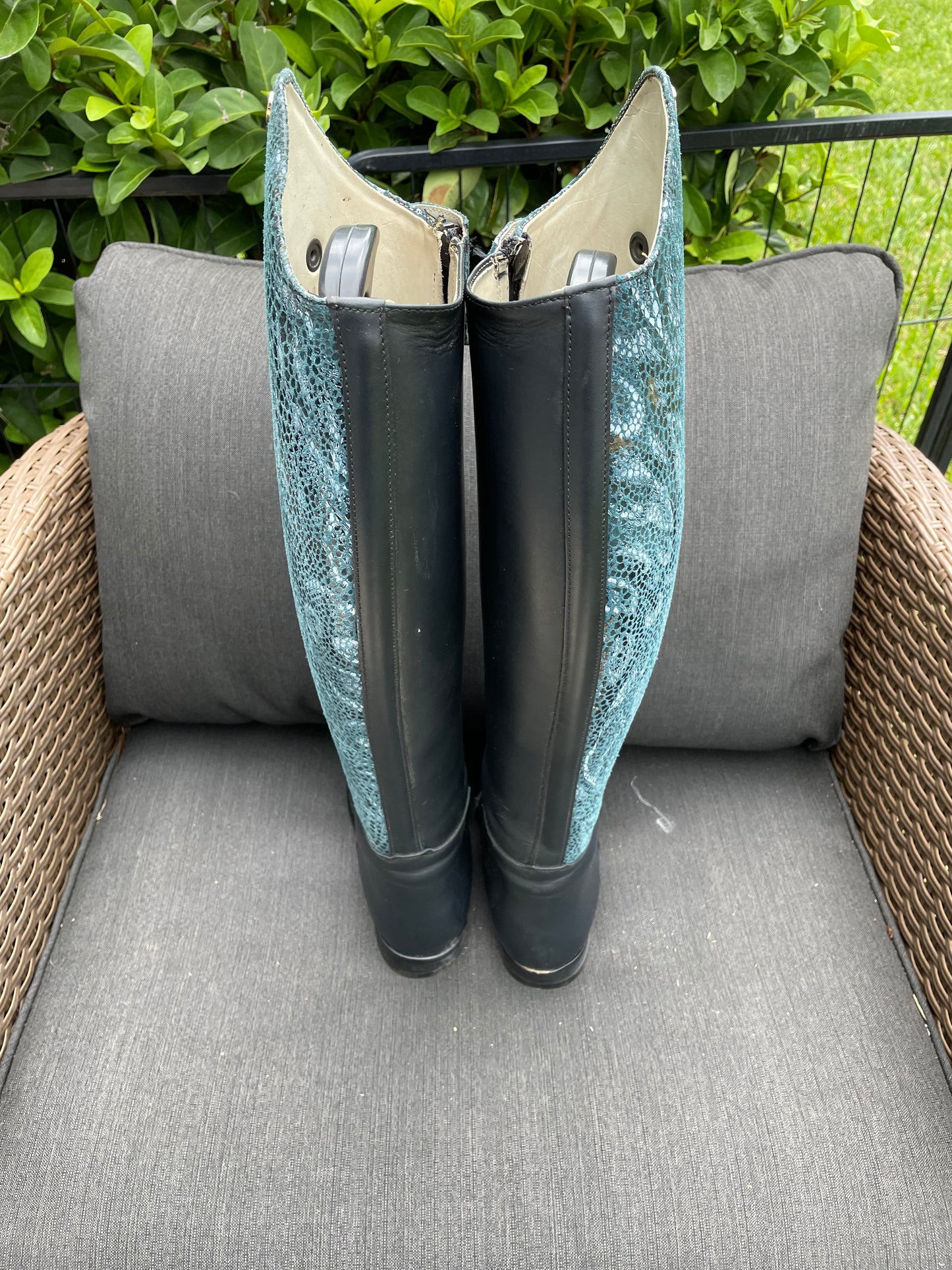 Derby Floral Dress Boots - EU 39 Foot / 47 Height / 36 Calf