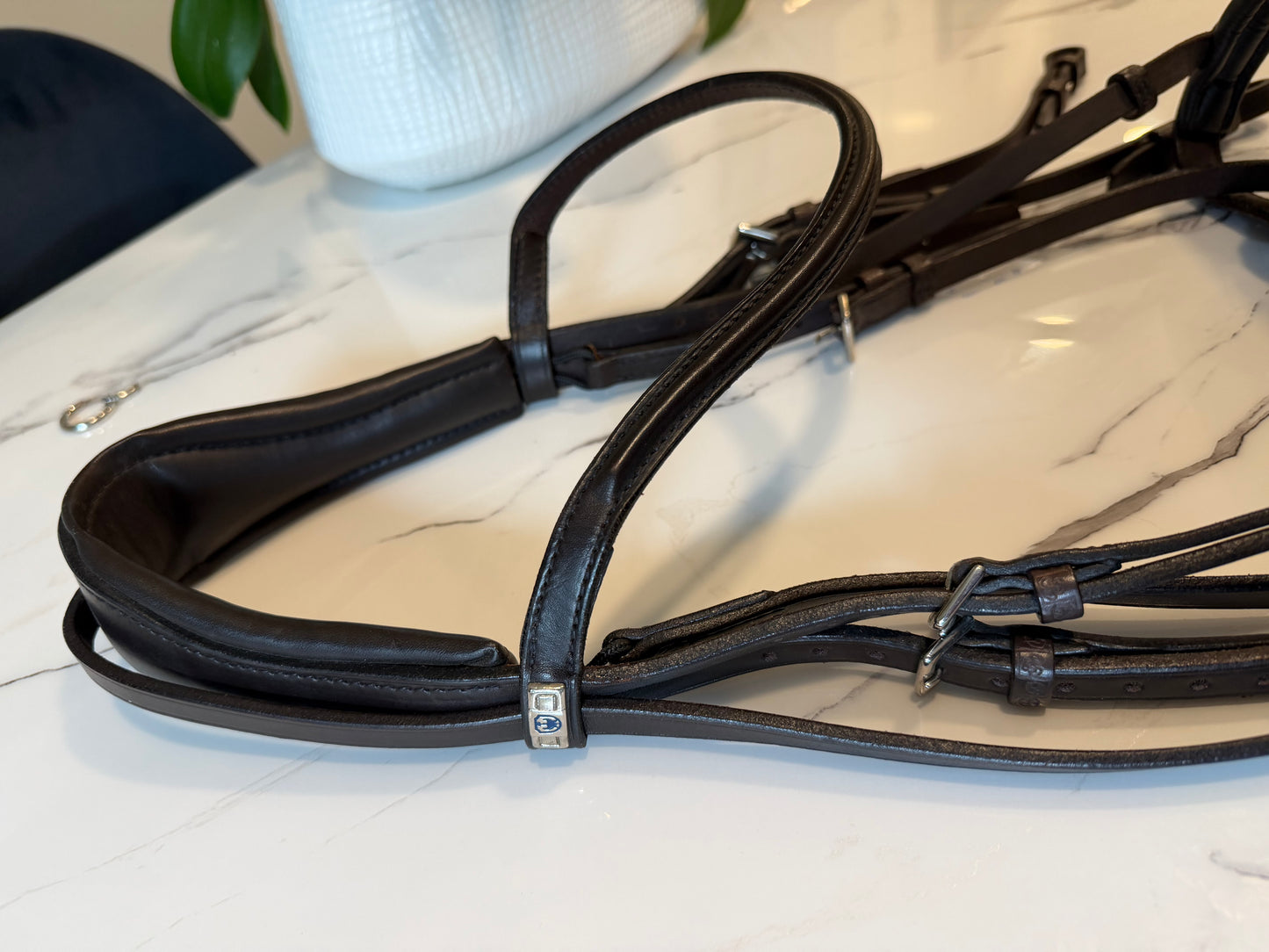 Stubben Switch/Clare 2 in 1 Snaffle Double Bridle Combo - New - Full Size - Ebony Dark Brown