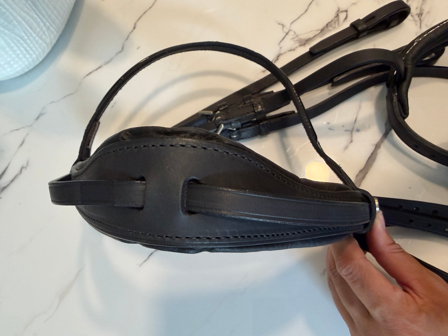 Stubben Switch/Clare 2 in 1 Snaffle Double Bridle Combo - New - Full Size - Patent Black