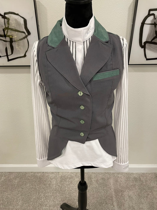 Southeast Sport Horse Competition Vest by Jo - Gray - Small