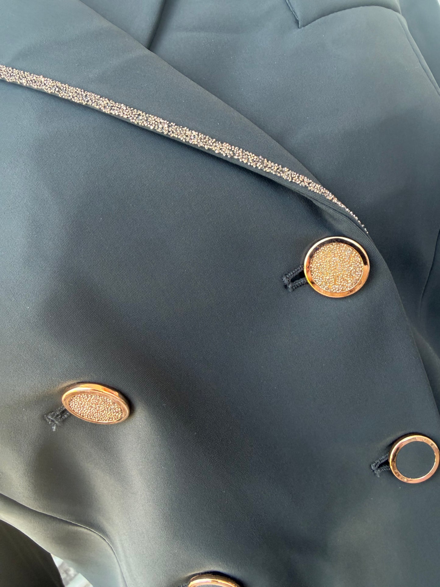 Samshield Crystal Shadbelly Jacket - US 10 - Anthracite / Rose Gold