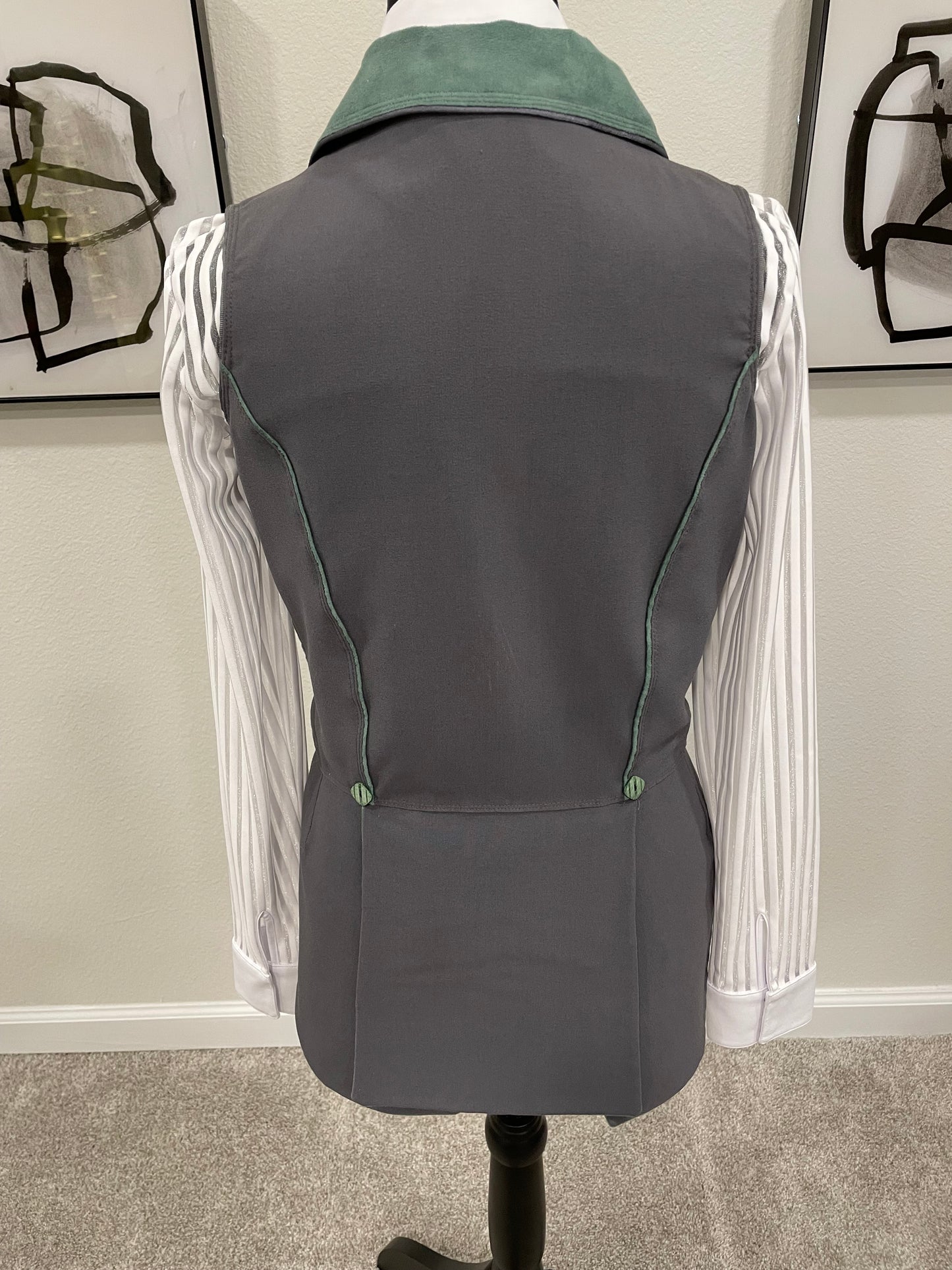 Southeast Sport Horse Competition Vest by Jo - Gray - Small