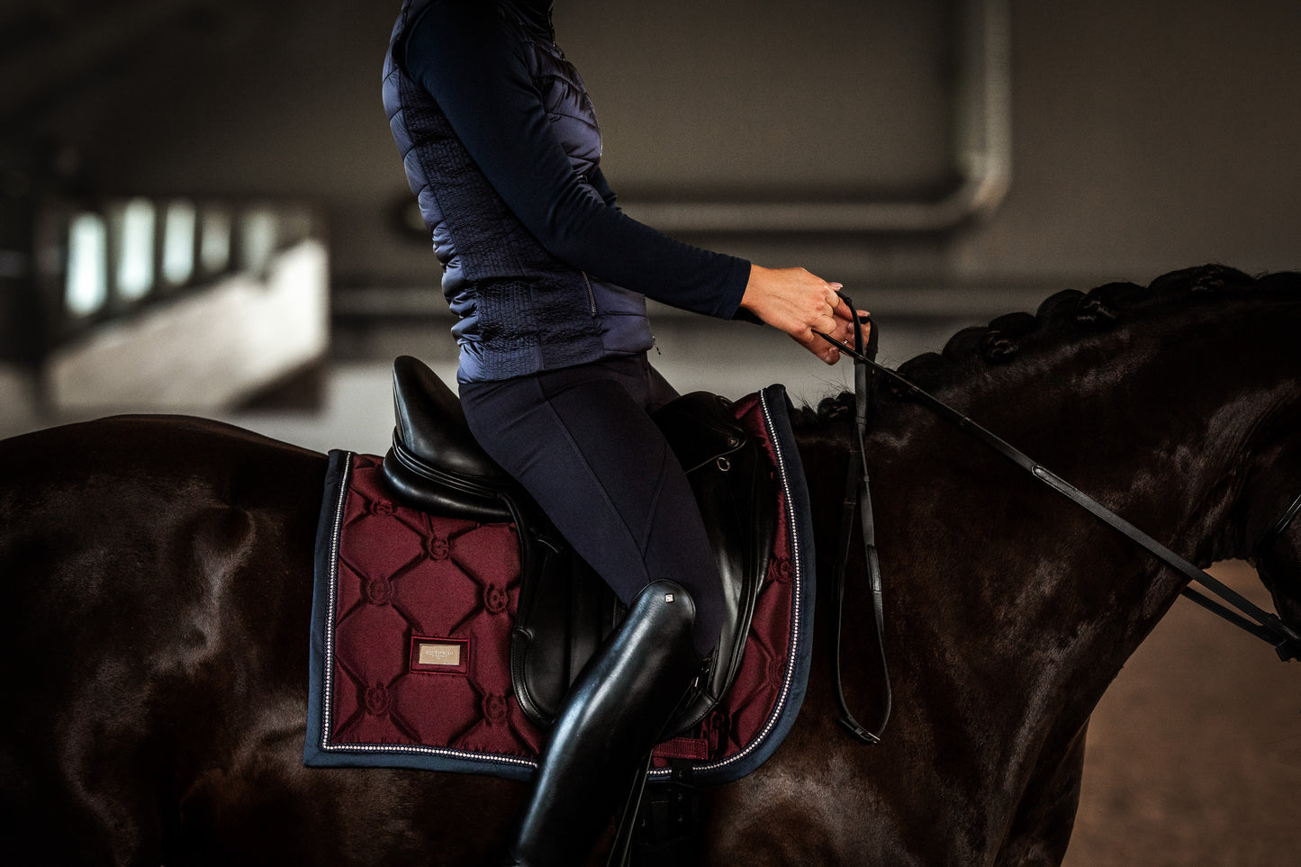 Equestrian Stockholm Crystal Dressage Pad, Bonnet, Polos