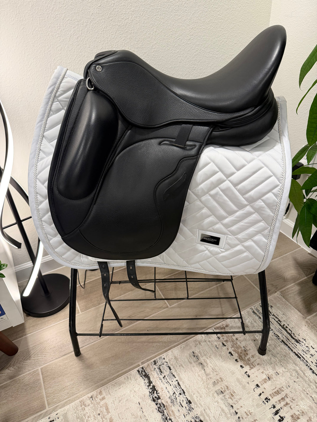 17.5” Envy Aurora Monoflap Dressage Saddle by Custom Saddlery