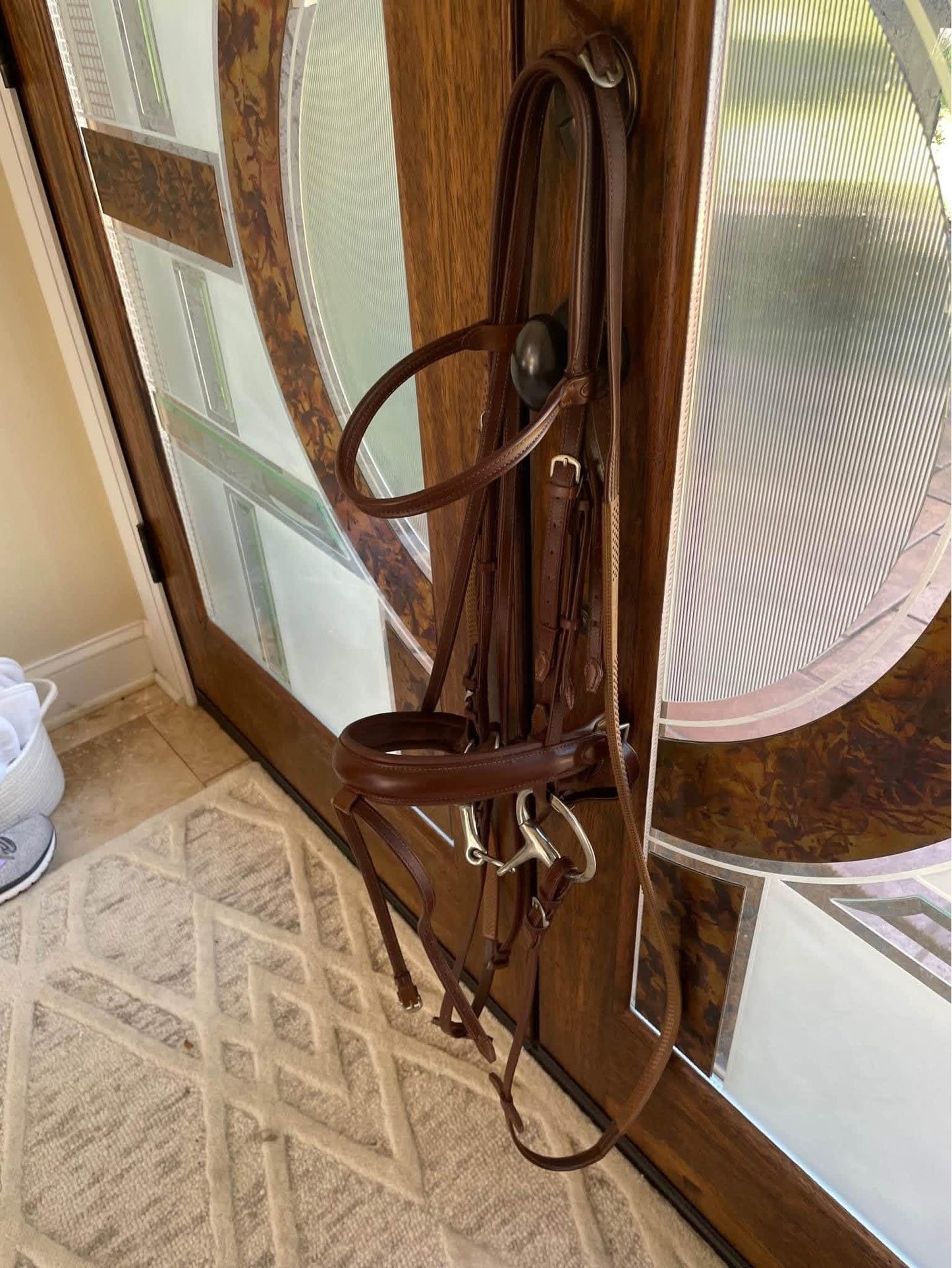 Prestige Snaffle Bridle - Tobacco - Full