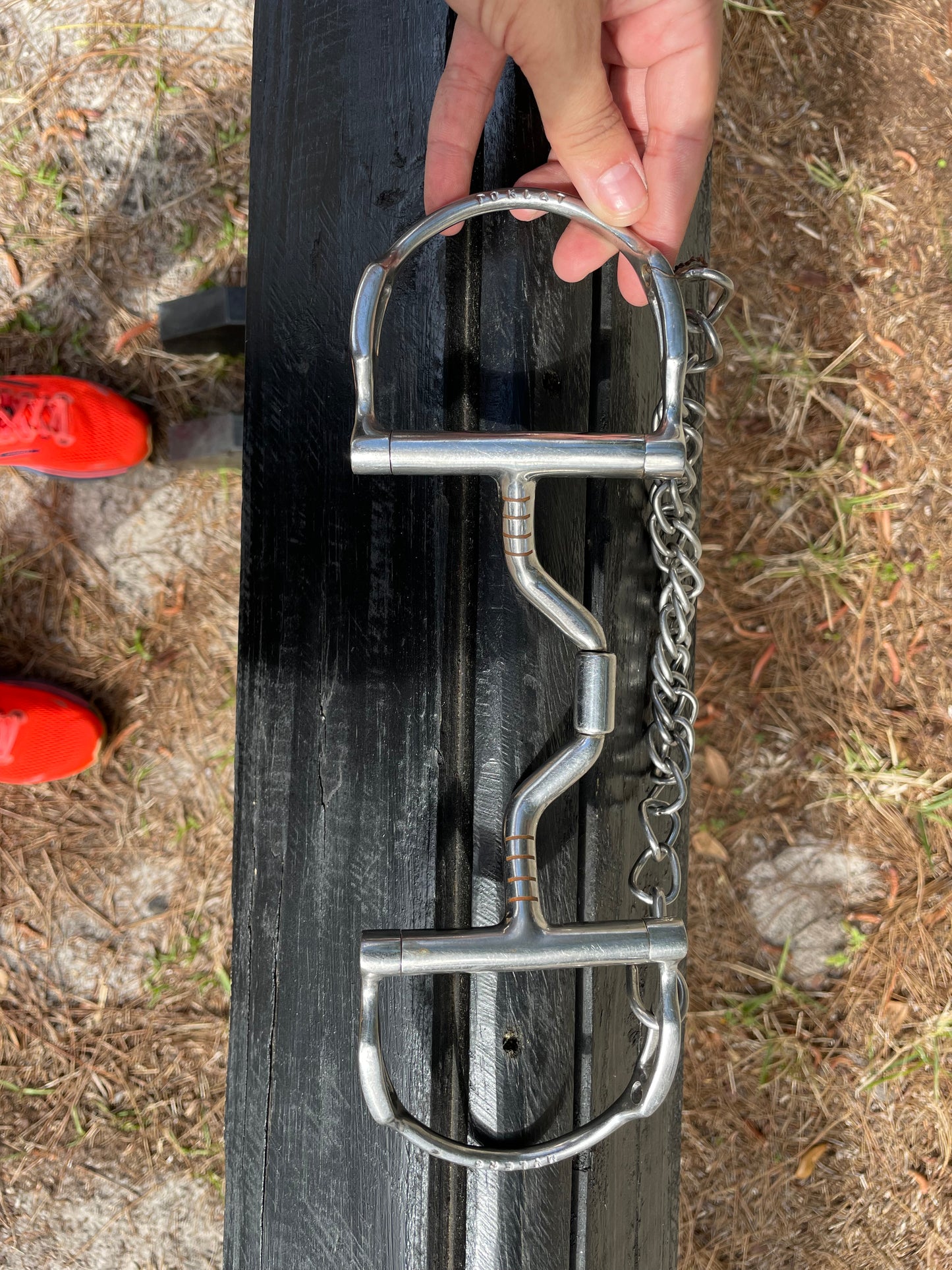 Myler 5” Ported Dee Bit with Hooks