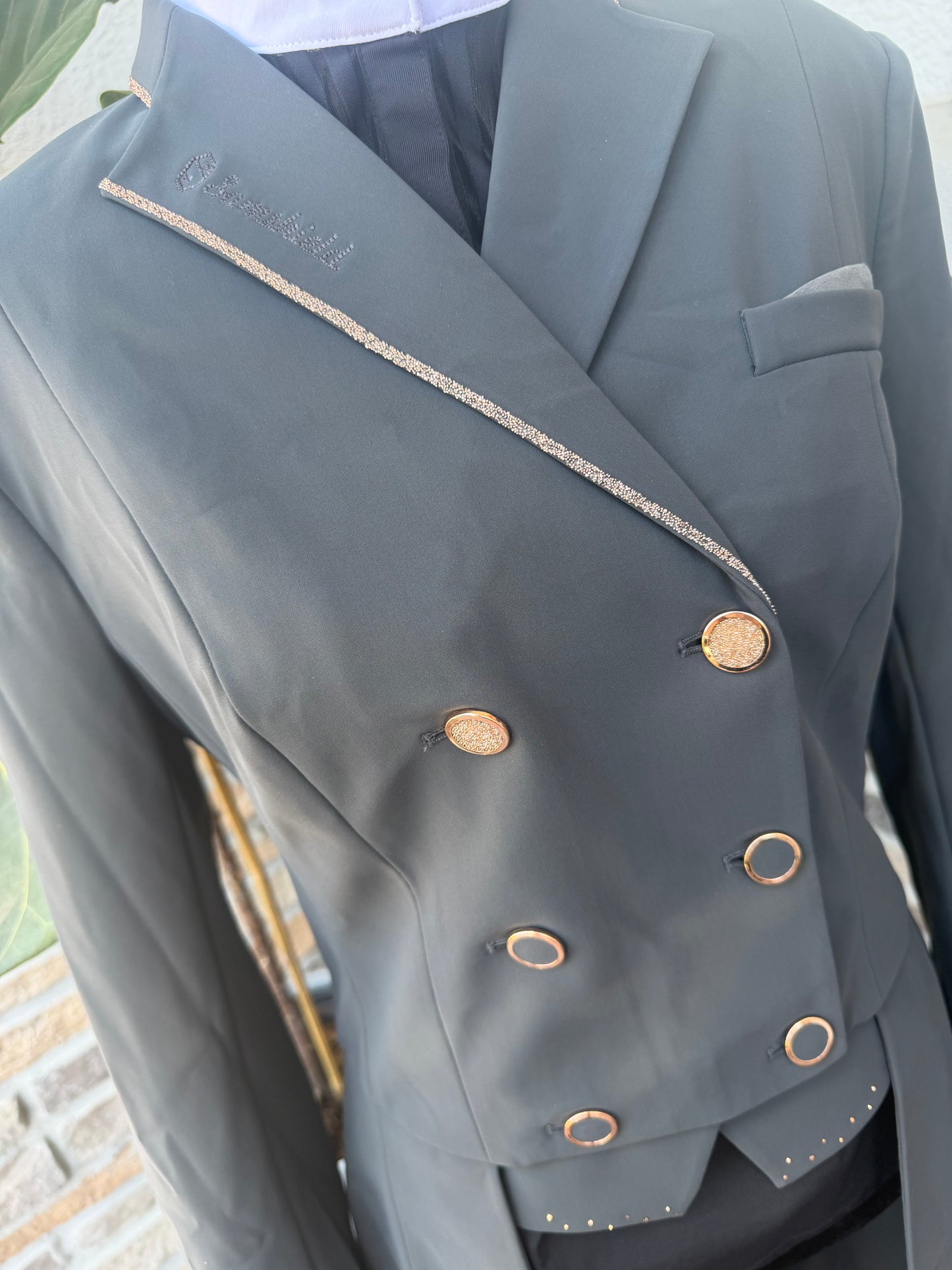 Samshield Crystal Shadbelly Jacket - US 10 - Anthracite / Rose Gold