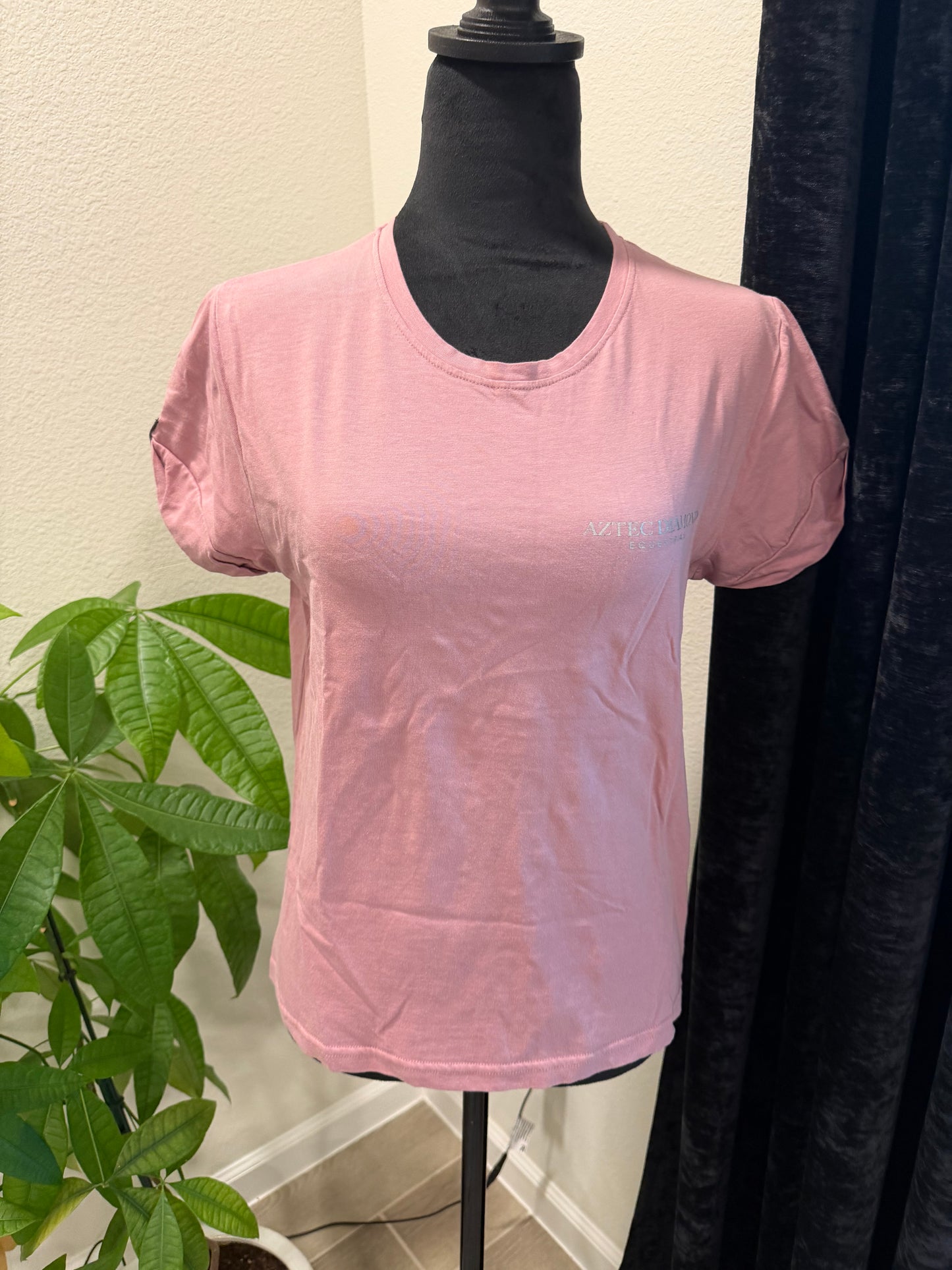Aztec Diamond Graphic Tee - Pink