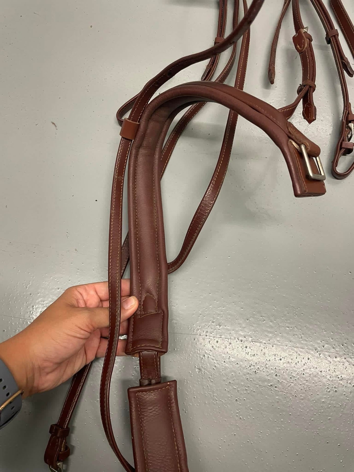 Prestige Snaffle Bridle - Tobacco - Full