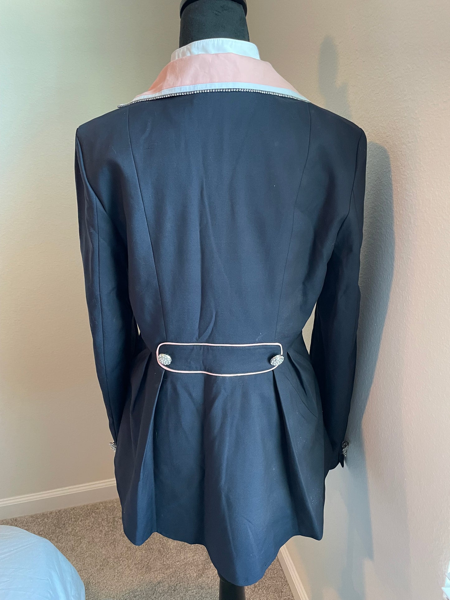 Annie’s Navy and Blush Annelise Competition Coat - Large
