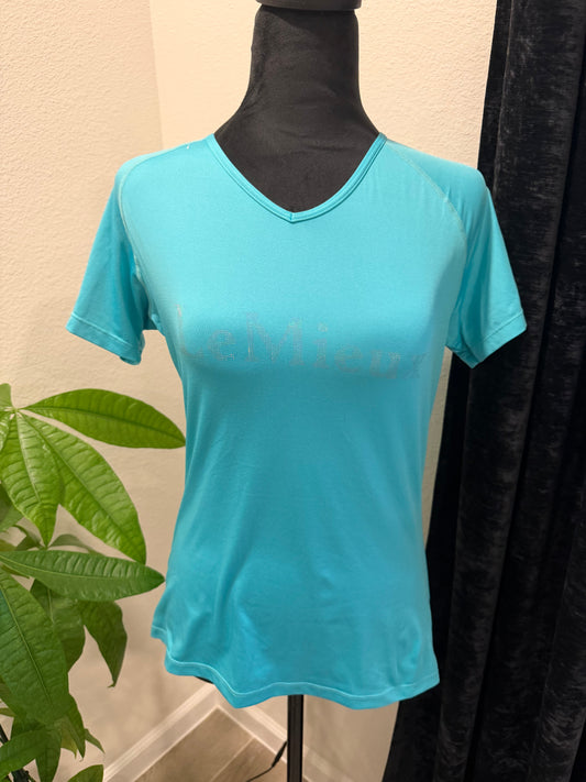 Lemieux Teal Short Sleeve Graphic Shirt