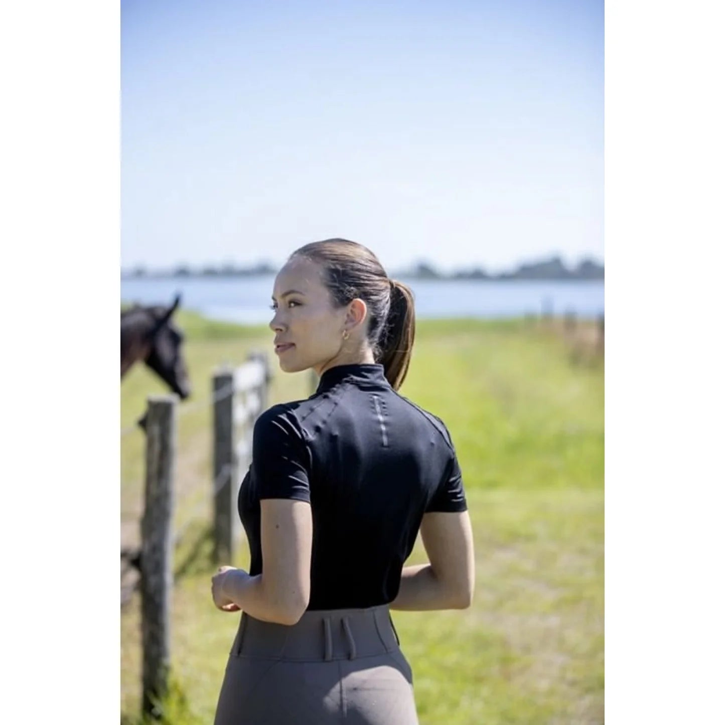 Catago Fir-Tech Black Zip Performance Shirt