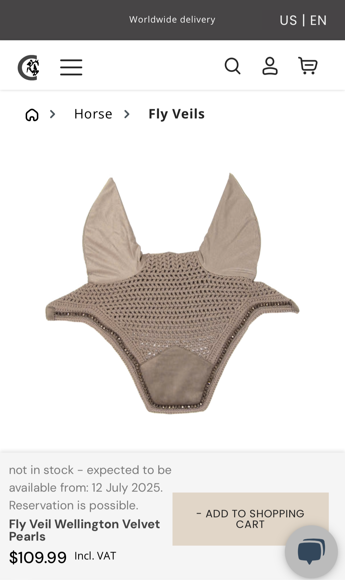 Kentucky Horseware Fly Bonnet