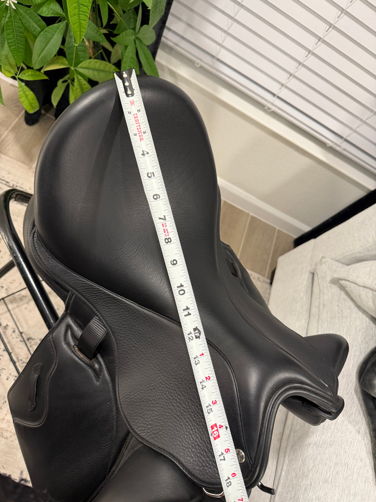 17.5” Envy Aurora Monoflap Dressage Saddle by Custom Saddlery