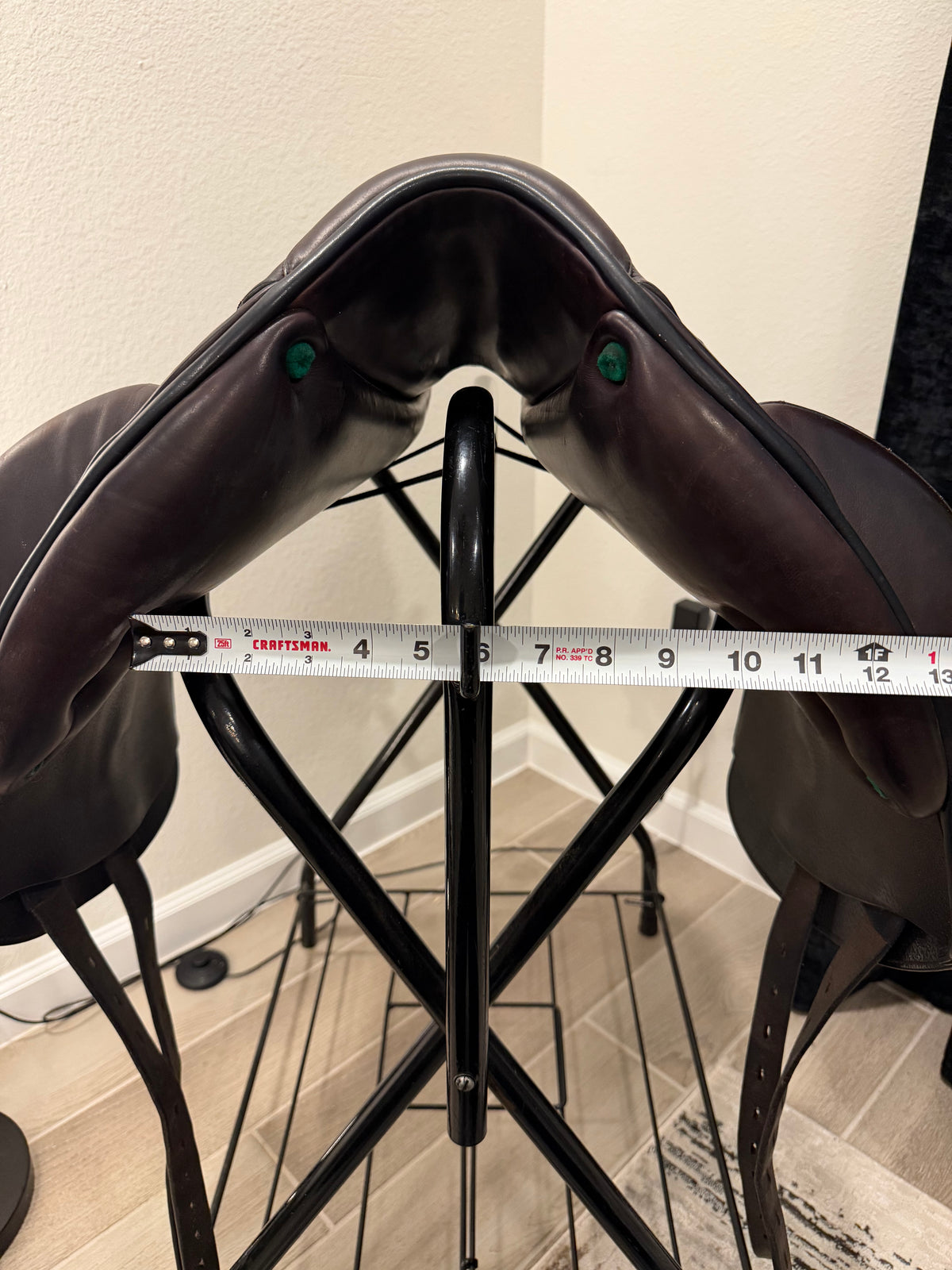 2018 Equipe Viktoria Brown Monoflap Dressage Saddle 18”