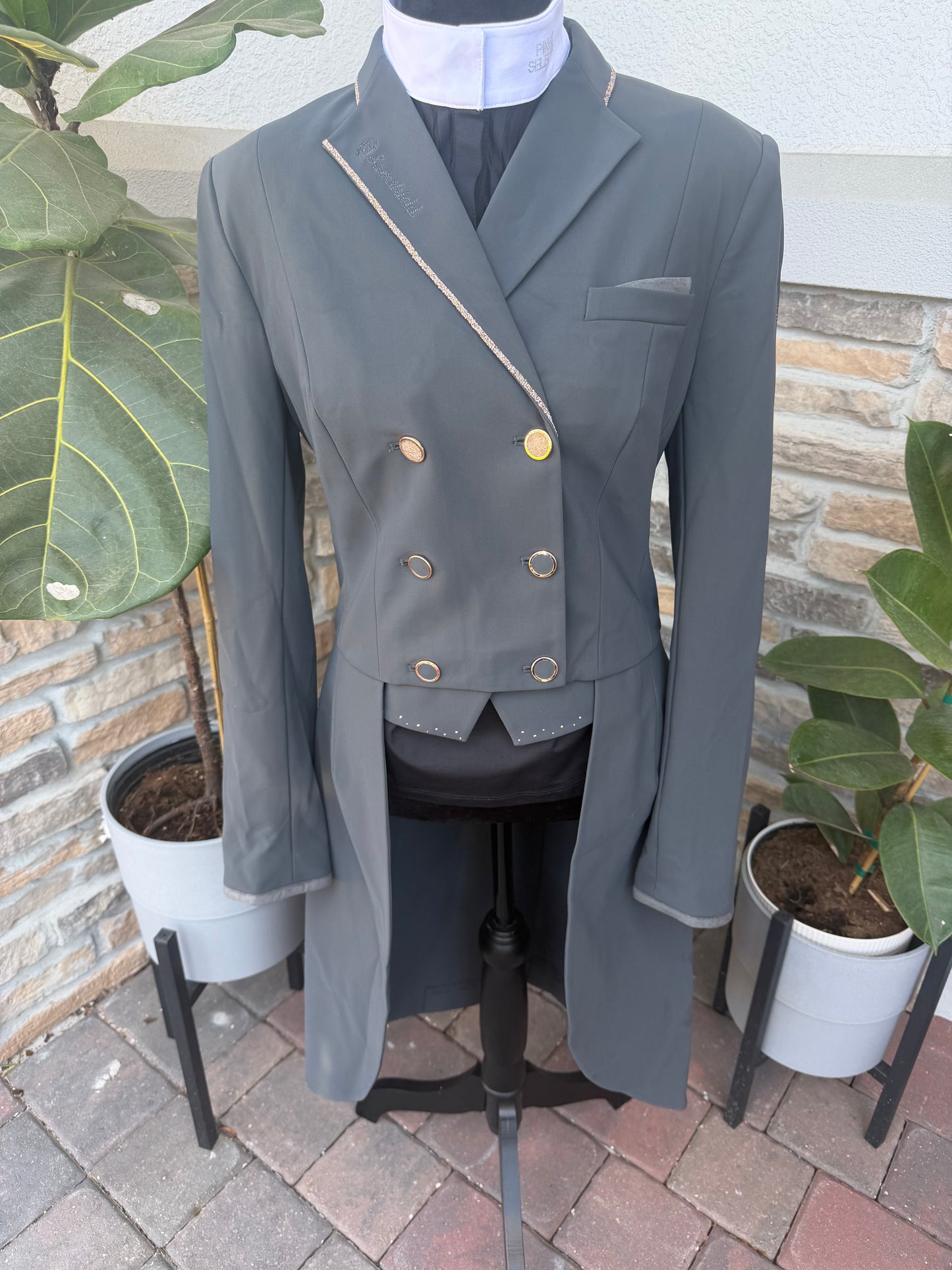 Samshield Crystal Shadbelly Jacket - US 10 - Anthracite / Rose Gold