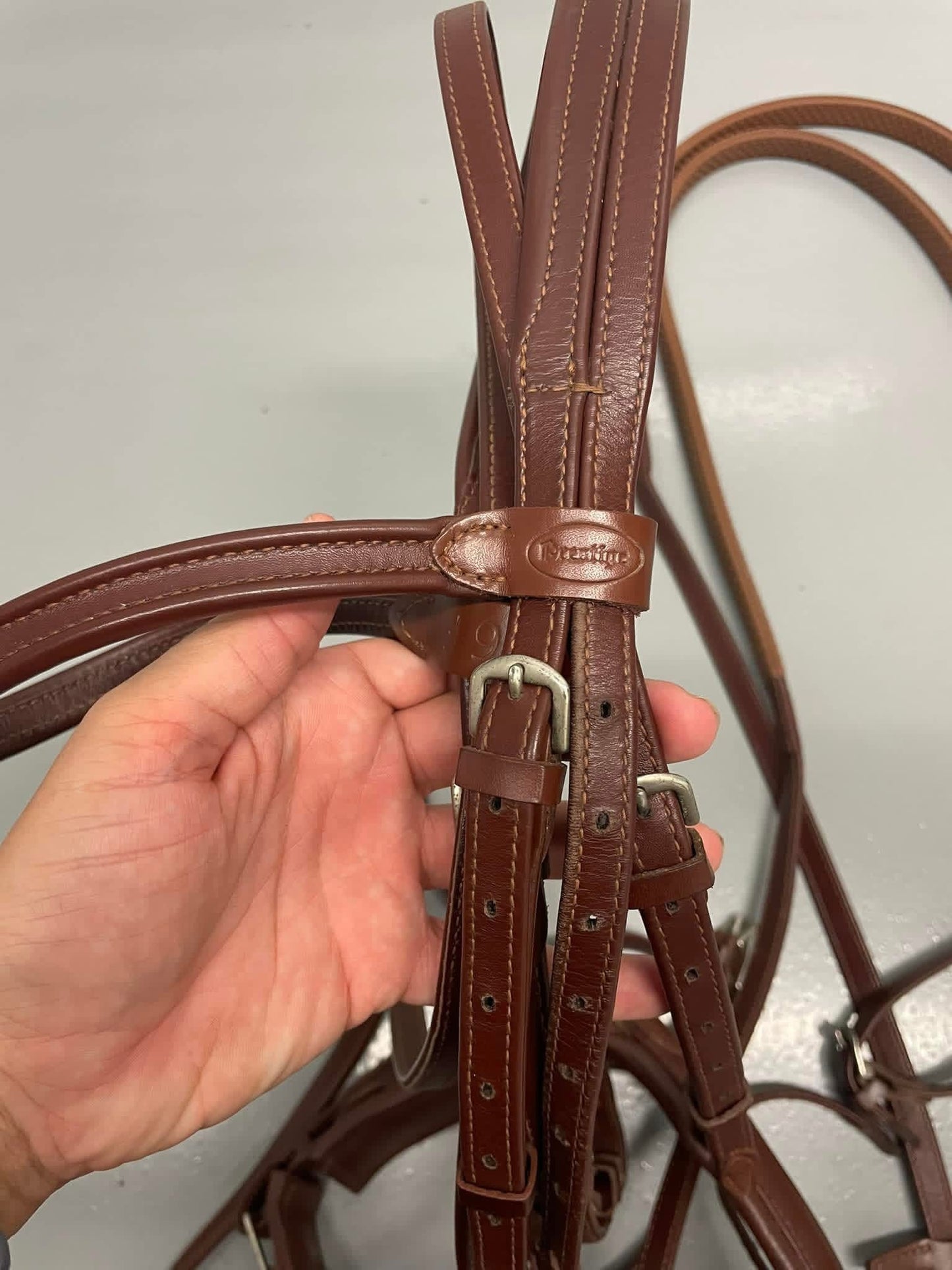 Prestige Snaffle Bridle - Tobacco - Full