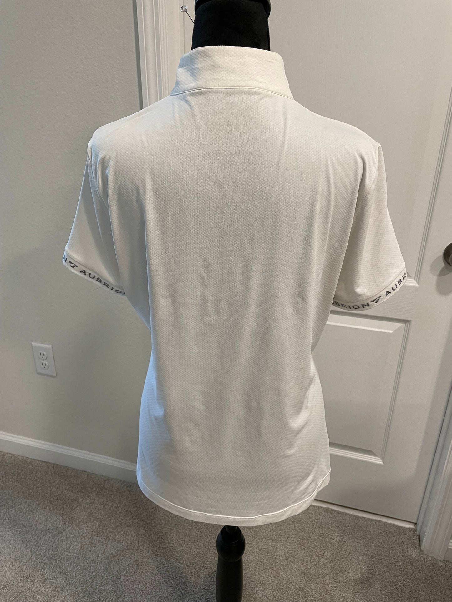 Aubrion Chester Show Shirt - Large - White with Beige Belt