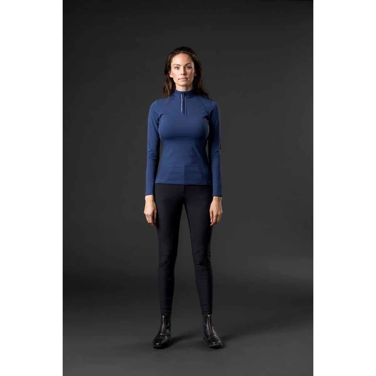 Catago Bree Navy Long Sleeve Zip Performance Shirt