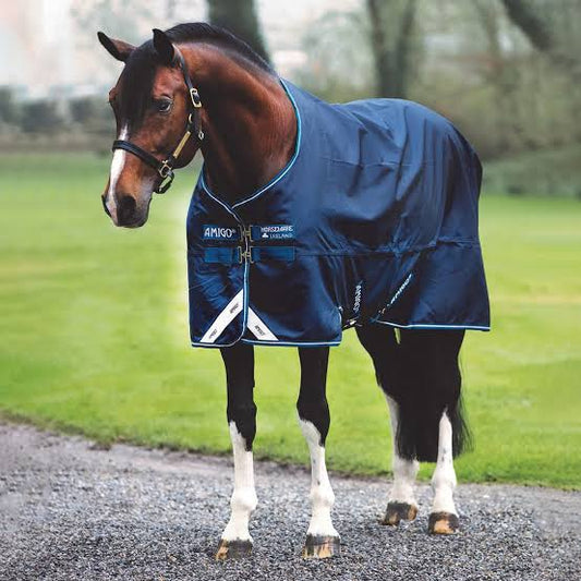 Amigo 1200D Navy 81” Turnout Sheet - 0g