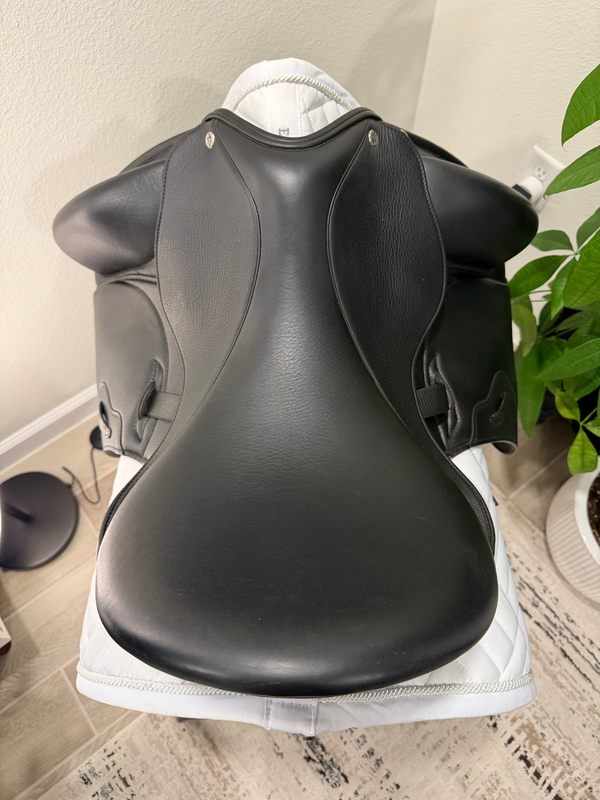 17.5” Envy Aurora Monoflap Dressage Saddle by Custom Saddlery