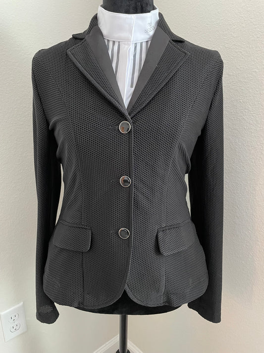 Amore Black Mesh Competition Coat