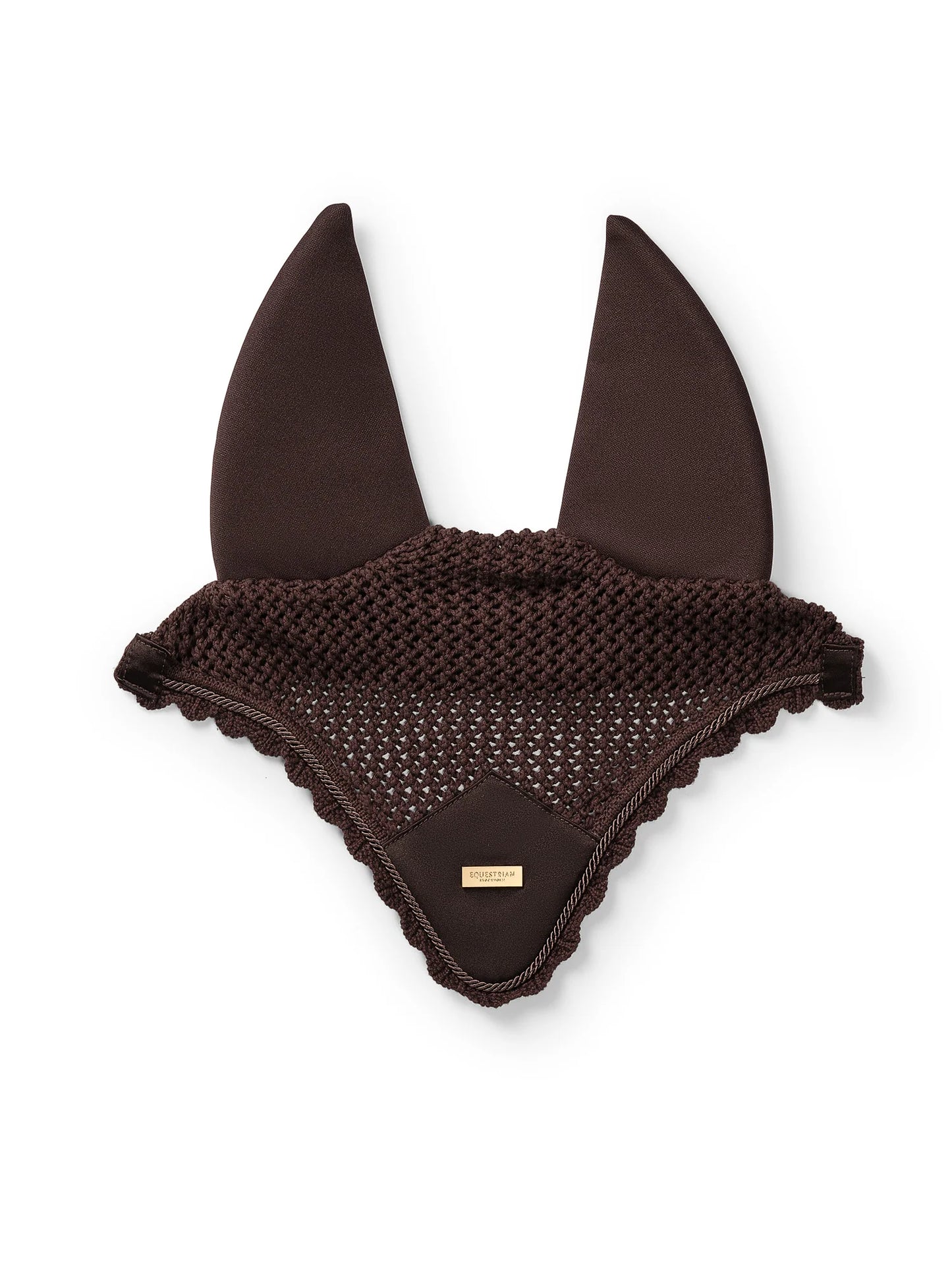 Equestrian Stockholm Golden Brown - Full Size Dressage Pad and Chocolate Soundless Bonnet